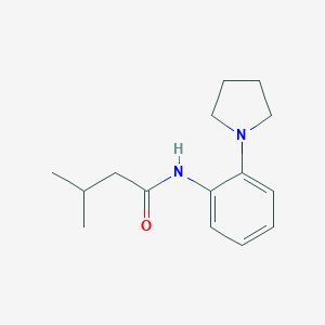 molecular formula C15H22N2O B244867 3-methyl-N-(2-pyrrolidin-1-ylphenyl)butanamide 