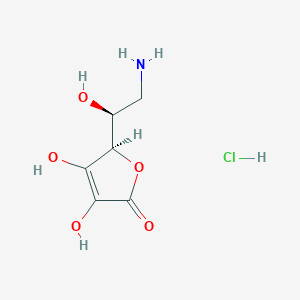 (5R)-5-[(1S)-2-amino-1-hydroxyethyl]-3,4-dihydroxy-2,5-dihydrofuran-2-one hydrochloride