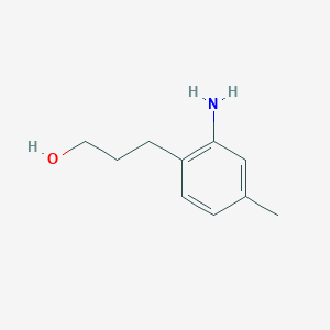 molecular formula C10H15NO B2448681 3-(2-Amino-4-methylphenyl)propan-1-ol CAS No. 856843-02-2