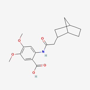 2-(2-{Bicyclo[2.2.1]heptan-2-yl}acetamido)-4,5-dimethoxybenzoic acid