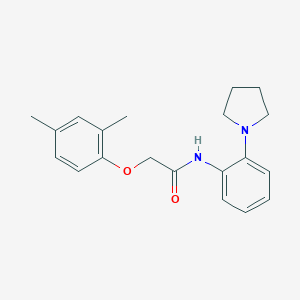 molecular formula C20H24N2O2 B244869 2-(2,4-dimethylphenoxy)-N-[2-(1-pyrrolidinyl)phenyl]acetamide 