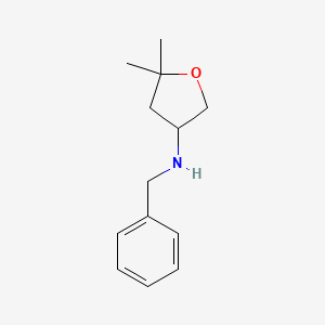 molecular formula C13H19NO B2448697 N-benzyl-5,5-dimethyloxolan-3-amine CAS No. 1935643-50-7