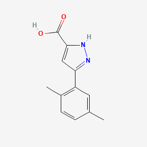 3-(2,5-dimethylphenyl)-1H-pyrazole-5-carboxylic acid