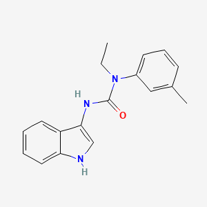 molecular formula C18H19N3O B2448700 1-ethyl-3-(1H-indol-3-yl)-1-(m-tolyl)urea CAS No. 899989-88-9
