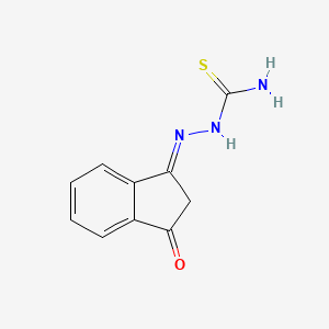 molecular formula C10H9N3OS B2448705 [(E)-(3-oxoinden-1-ylidene)amino]thiourea CAS No. 4839-52-5