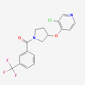 (3-((3-Chloropyridin-4-yl)oxy)pyrrolidin-1-yl)(3-(trifluoromethyl)phenyl)methanone