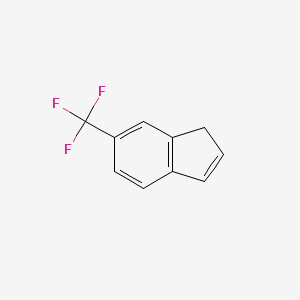 molecular formula C10H7F3 B2448712 6-(trifluoromethyl)-1H-indene CAS No. 321937-10-4