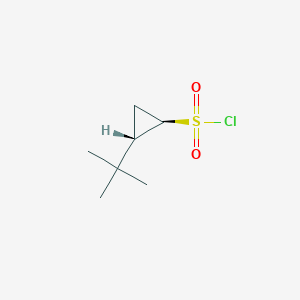 molecular formula C7H13ClO2S B2448716 (1R,2S)-2-Tert-butylcyclopropane-1-sulfonyl chloride CAS No. 1997557-08-0