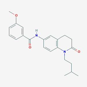 molecular formula C22H26N2O3 B2448730 N-(1-isopentyl-2-oxo-1,2,3,4-tetrahydroquinolin-6-yl)-3-methoxybenzamide CAS No. 941911-52-0