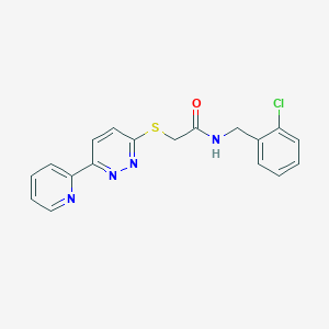 N-(2-chlorobenzyl)-2-((6-(pyridin-2-yl)pyridazin-3-yl)thio)acetamide