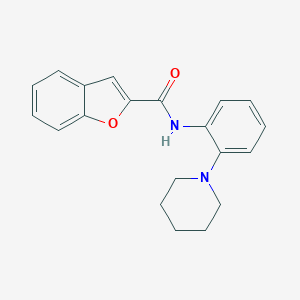 molecular formula C20H20N2O2 B244874 N-(2-piperidin-1-ylphenyl)-1-benzofuran-2-carboxamide 