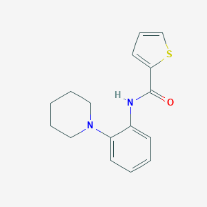 molecular formula C16H18N2OS B244875 N-(2-piperidin-1-ylphenyl)thiophene-2-carboxamide 