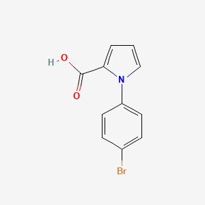 molecular formula C11H8BrNO2 B2448750 1-(4-溴苯基)-1H-吡咯-2-羧酸 CAS No. 383148-16-1