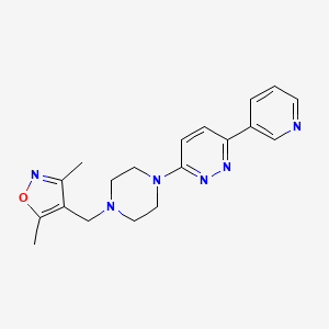 3,5-Dimethyl-4-[[4-(6-pyridin-3-ylpyridazin-3-yl)piperazin-1-yl]methyl]-1,2-oxazole