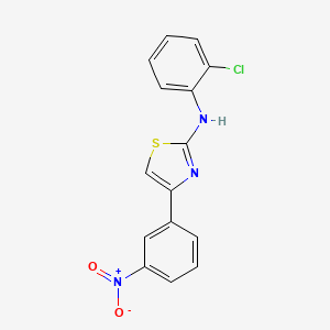 N-(2-chlorophenyl)-4-(3-nitrophenyl)-1,3-thiazol-2-amine