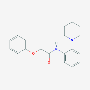 molecular formula C19H22N2O2 B244878 2-phenoxy-N-(2-piperidin-1-ylphenyl)acetamide 