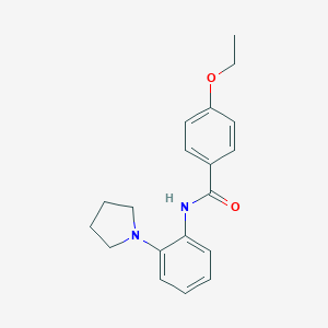 molecular formula C19H22N2O2 B244880 4-ethoxy-N-(2-pyrrolidin-1-ylphenyl)benzamide 