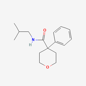 N-(2-methylpropyl)-4-phenyloxane-4-carboxamide