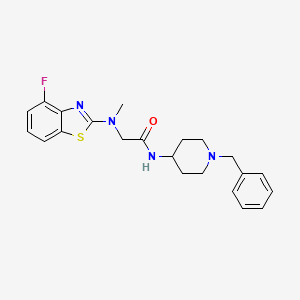 N-(1-benzylpiperidin-4-yl)-2-((4-fluorobenzo[d]thiazol-2-yl)(methyl)amino)acetamide