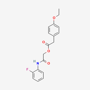 2-[(2-Fluorophenyl)amino]-2-oxoethyl (4-ethoxyphenyl)acetate
