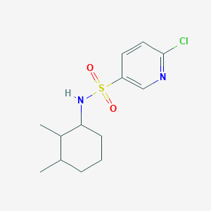 molecular formula C13H19ClN2O2S B2448841 6-chloro-N-(2,3-dimethylcyclohexyl)pyridine-3-sulfonamide CAS No. 1218640-00-6