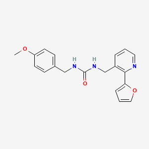 1-((2-(Furan-2-yl)pyridin-3-yl)methyl)-3-(4-methoxybenzyl)urea