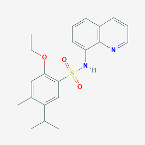 2-ethoxy-4-methyl-5-(propan-2-yl)-N-(quinolin-8-yl)benzene-1-sulfonamide