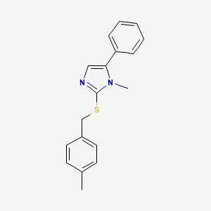 1-methyl-2-{[(4-methylphenyl)methyl]sulfanyl}-5-phenyl-1H-imidazole