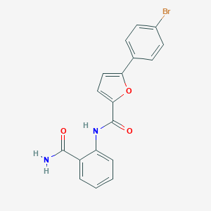 molecular formula C18H13BrN2O3 B244886 5-(4-bromophenyl)-N-(2-carbamoylphenyl)furan-2-carboxamide 