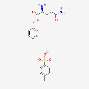 molecular formula C19H24N2O6S B2448878 (S)-Benzyl 2,5-diamino-5-oxopentanoate 4-methylbenzenesulfonate CAS No. 87329-50-8