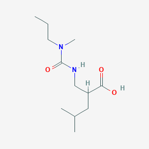 molecular formula C12H24N2O3 B2448880 4-Methyl-2-({[methyl(propyl)carbamoyl]amino}methyl)pentanoic acid CAS No. 1520596-78-4