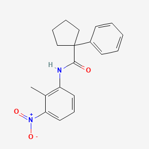 N-(2-Methyl-3-nitrophenyl)(phenylcyclopentyl)formamide
