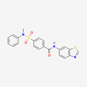 N-(benzo[d]thiazol-6-yl)-4-(N-methyl-N-phenylsulfamoyl)benzamide