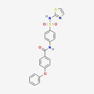 4-phenoxy-N-[4-(1,3-thiazol-2-ylsulfamoyl)phenyl]benzamide