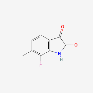 molecular formula C9H6FNO2 B2448894 7-Fluoro-6-methylindoline-2,3-dione CAS No. 1073262-83-5; 275374-94-2