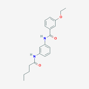 molecular formula C20H24N2O3 B244890 3-ethoxy-N-[3-(pentanoylamino)phenyl]benzamide 