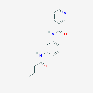 molecular formula C17H19N3O2 B244895 N-[3-(pentanoylamino)phenyl]nicotinamide 