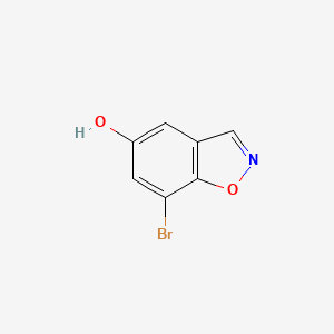molecular formula C7H4BrNO2 B2448951 7-Bromo-1,2-benzoxazol-5-ol CAS No. 1360890-42-1