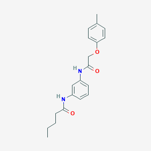 N-(3-{[(4-methylphenoxy)acetyl]amino}phenyl)pentanamide