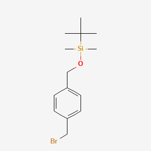 molecular formula C14H23BrOSi B2448970 {[4-(Bromomethyl)phenyl]methoxy}(tert-butyl)dimethylsilane CAS No. 125320-20-9