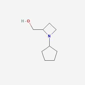 molecular formula C9H17NO B2448982 (1-Cyclopentylazetidin-2-yl)methanol CAS No. 1909308-96-8