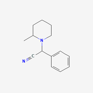 molecular formula C14H18N2 B2448984 2-(2-Methylpiperidin-1-yl)-2-phenylacetonitrile CAS No. 300396-36-5
