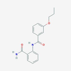 molecular formula C17H18N2O3 B244900 2-[(3-Propoxybenzoyl)amino]benzamide 