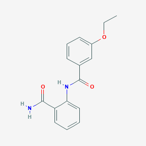 molecular formula C16H16N2O3 B244901 2-[(3-Ethoxybenzoyl)amino]benzamide 
