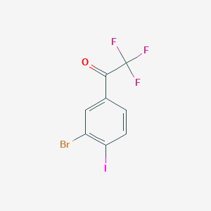 molecular formula C8H3BrF3IO B2449028 3'-Bromo-4'-iodo-2,2,2-trifluoroacetophenone CAS No. 2149598-84-3
