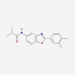 molecular formula C19H20N2O2 B244907 N-[2-(3,4-dimethylphenyl)-1,3-benzoxazol-5-yl]-2-methylpropanamide 