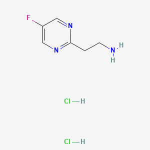 molecular formula C6H10Cl2FN3 B2449078 2-(5-Fluoropyrimidin-2-yl)ethan-1-amine dihydrochloride CAS No. 2225136-69-4