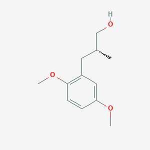 molecular formula C12H18O3 B2449084 (2R)-3-(2,5-Dimethoxyphenyl)-2-methylpropan-1-ol CAS No. 2248184-77-0