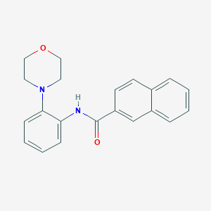 molecular formula C21H20N2O2 B244911 N-[2-(4-morpholinyl)phenyl]-2-naphthamide 