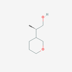 molecular formula C8H16O2 B2449117 (2S)-2-(Oxan-3-yl)propan-1-ol CAS No. 2248220-04-2